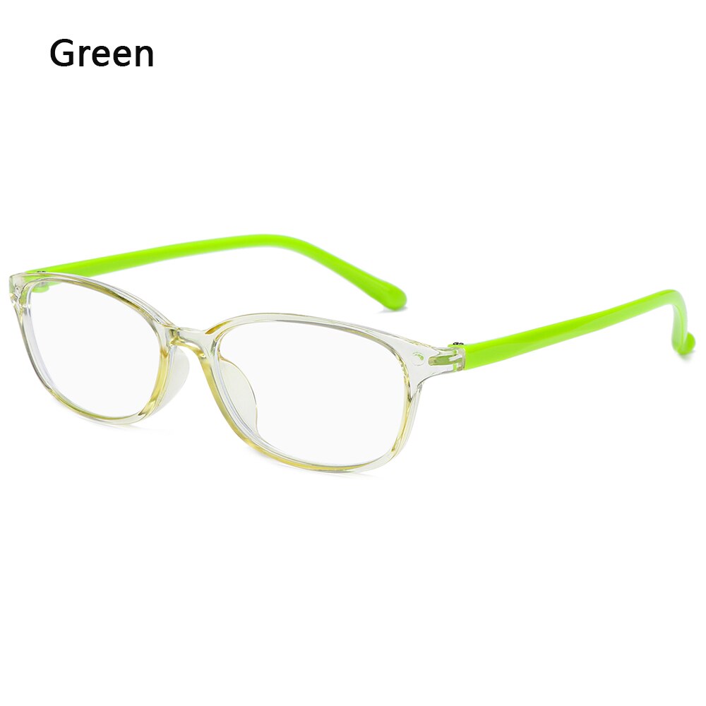 Kids Eyeglasses Blue Light Blocking Glasses Boy Girl Square Frame Computer Eyeglasses Clear Lens Optical Anti Radiation Glasses: green