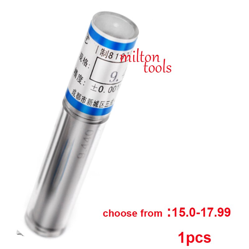 1pcs 0.1-0.49mm 0.5-5.99mm 6-9.99mm 20.0mm Cylindrical Pin gauge Smooth Plug Gauge Hole Gauge handle step Pin Gage holder tools: 15-17.99mm 1pcs
