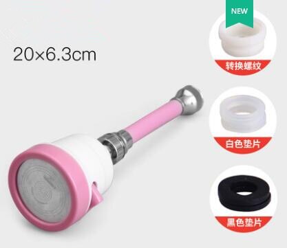 Faucet water save Aerator mixer kitchen faucet high pressure three way mouth spout faucet accessories ABS: Blue