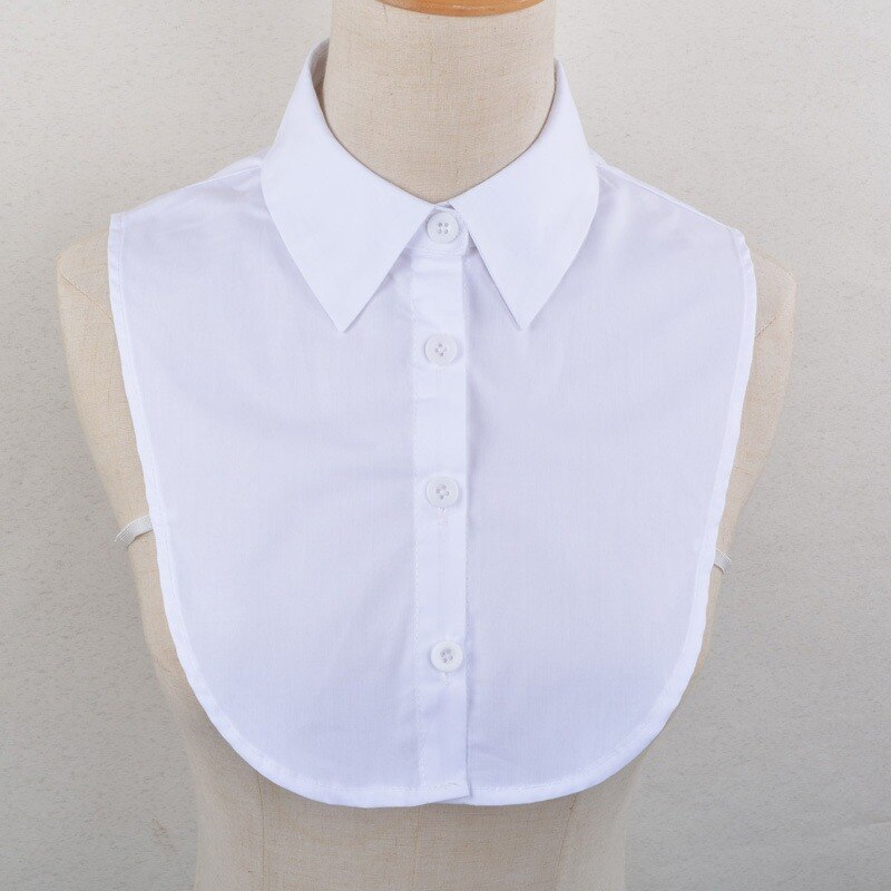 Vrouwen Volwassen Kant Solid Revers Nep Kraag Shirt Dame Afneembare Kragen Blouse Das Kleding Accessoires: B