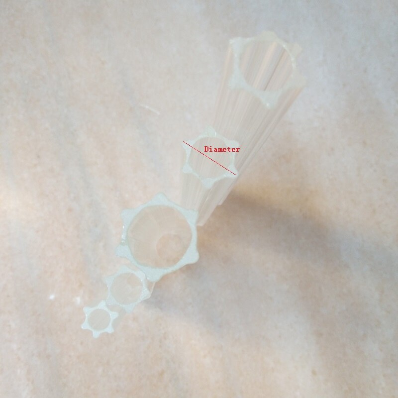 20pcs/lot clear blossom hexagonal crystal glass tube prism chandelier lamp Accessories with 1 hanging holes