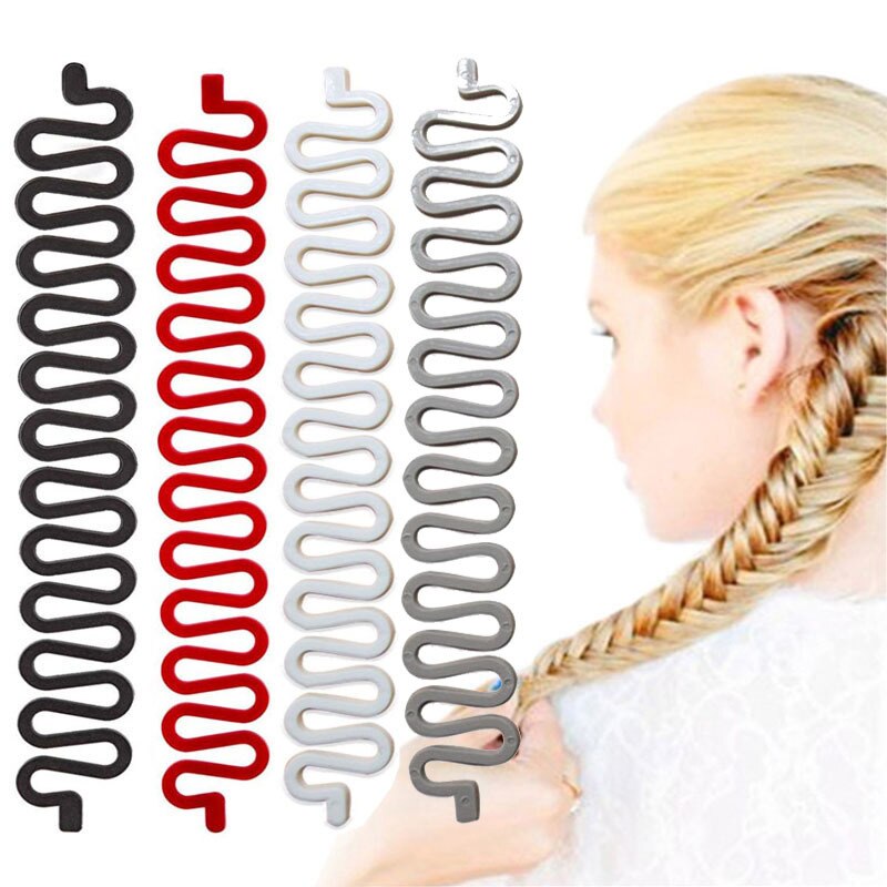 Espinha de Peixe trança Torção Curler Ondulado Trançado Trança Torção Trança de Cabelo Mágico Ferramenta Acessórios Para o Cabelo DIY Ferramenta de Modelagem Menina Presente TSLM1