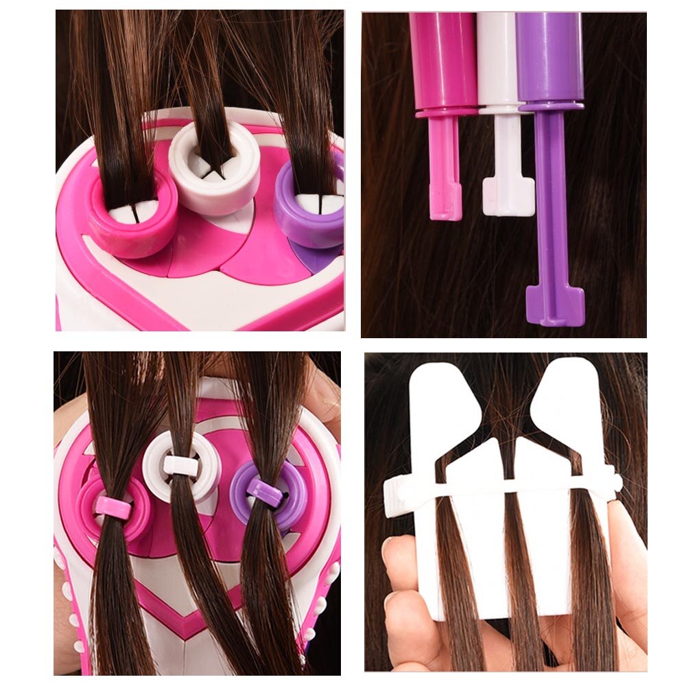 Girls DIY Hair Braid Kit Toy Hairdressing Decor Children Electric Twist Hair Braided Artifact Children Hairstyle Toy