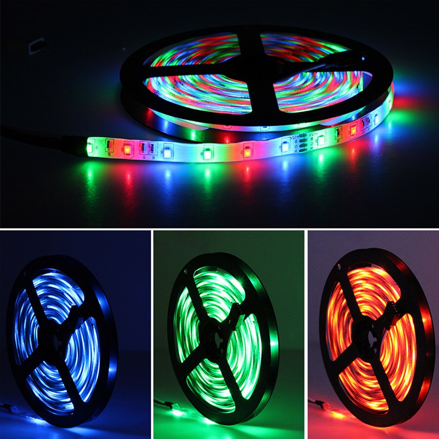 Led strip licht rgb rgbw smd 5050 strips waterdichte rgb led flexibele lint diode tape  dc12v 5m/ lot rgbw rgbww led lichtstrips