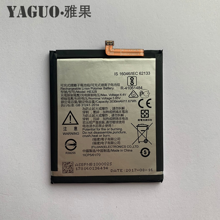 100% nuovo Originale HE328 3030mAh Batteria HE 328 Per Nokia 8 Nokia8 N8 TA-1004 Batterie Del Telefono Mobile