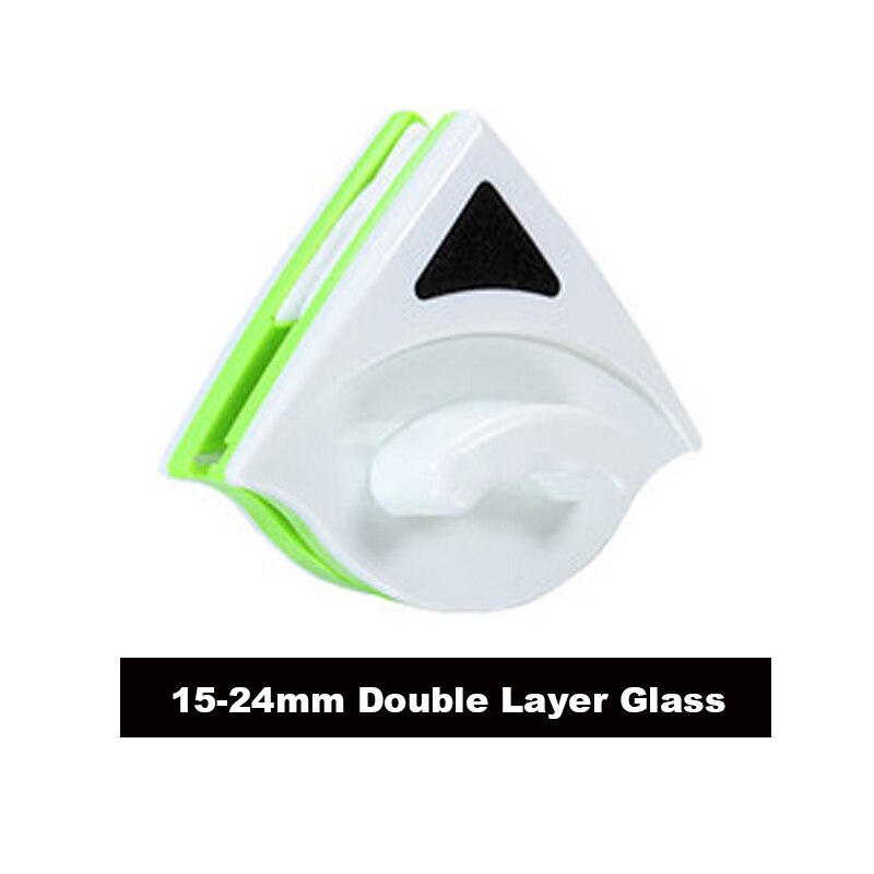 Glas dobbelt side magnet vinduespudser visker magnetisk børste til vinduespudsning aftør glas blæsende magnetisk glas gnid børste: 15-24mm