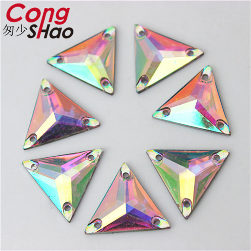 Cong Shao mischen 10 Größe bilden Kristalle AB Strass trimmen Flache Zurück näHenne 2 See Steine Harz Perlen Für DIY hochzeit Kleid YB668