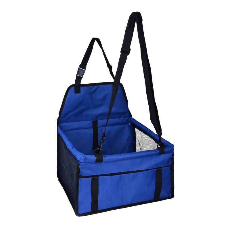 Auto Huisdieren Carrier Waterdichte Opvouwbare Hond Kat Seat Reistas Puppy Handtas Pad Mat Cover Veiligheid Mand: blue