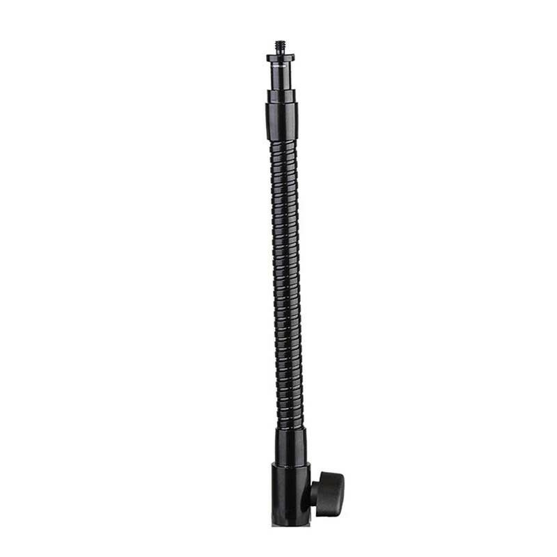 27cm Flexible Metal Tube 1/4&quot; Adapter Screw Light Stand Extension Arm Tripod