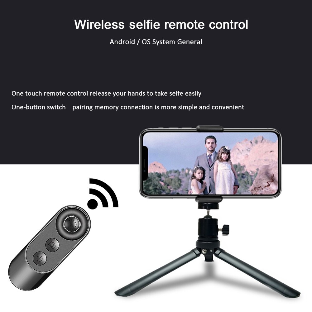 Mini Wireless Bluetooth-compatible Camera Shutter Selfie Photo Control Remote Shutter Release Button for TikTok Kwai Ebook APPs