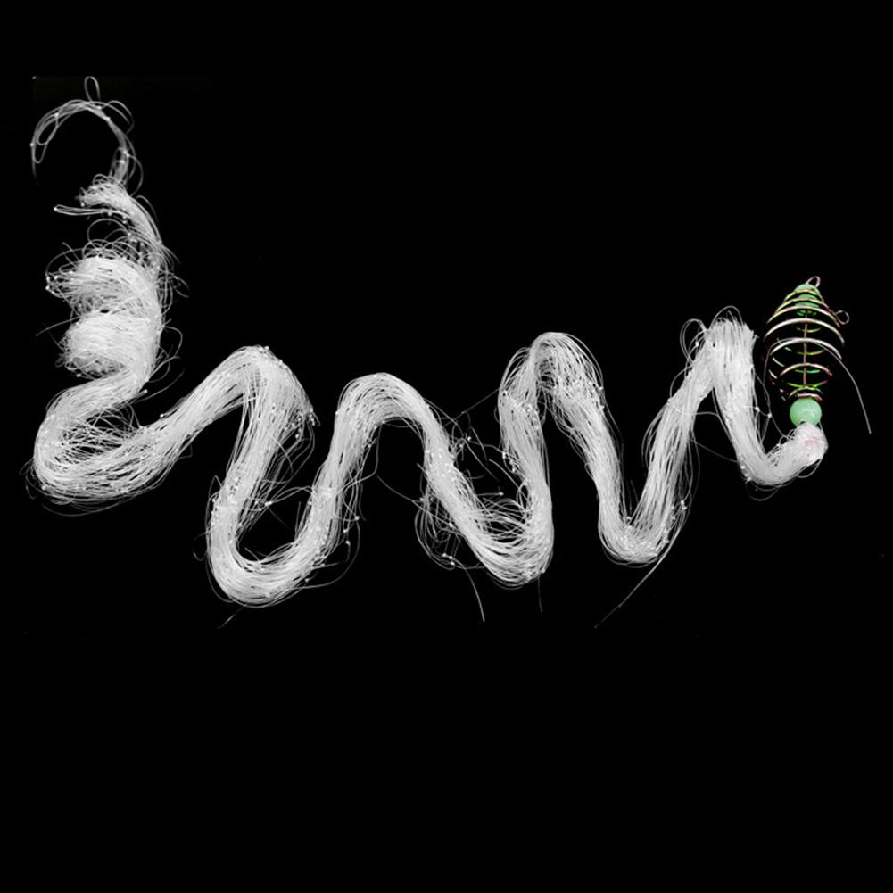 Copper Spring Fishing Mesh Hook with Luminous Beads Multipurpose Fishing Cage Nets Network Tackle Equipment