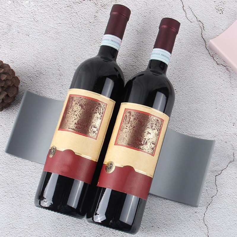 Half Arc Wine Rack Countertop Storage Stackable Bottle Holder Drink Can Organizer Display Mat Easy Stacker Storage Bracket Rack