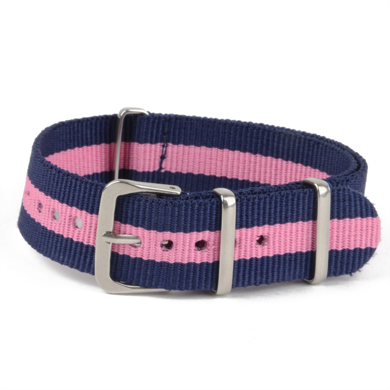 Alkuperäinen ylellinen kellon ranneke 18mm 20mm 22mm nylonkankaasta valmistettu solki hihna rannekellorannekellon tarvikkeet