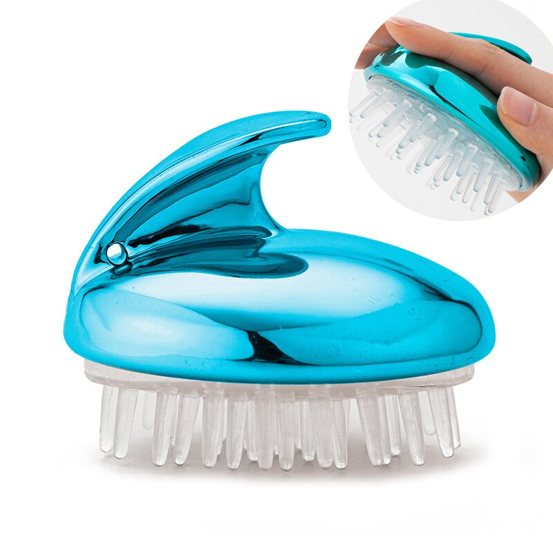 Plastic Siliconen Haar Borstel Massage Kam Handheld Douche Bad Borstel Hoofd Meridiaan Massage Haar Styling Tool Massager