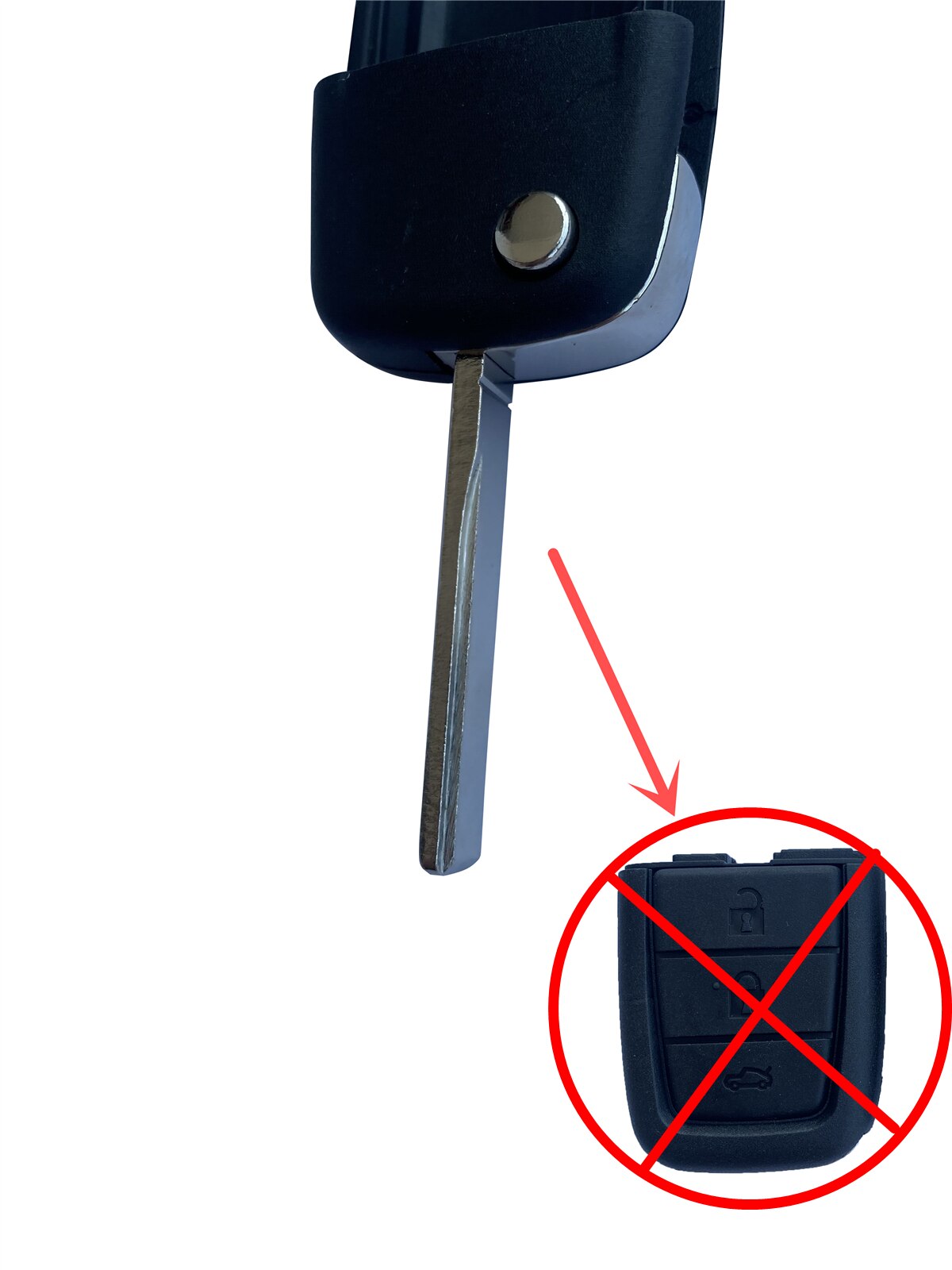 Replacement Flip/ Folding Remote Key Head - 3+1 / 4/ 4+1 / 5 Buttons - FOB for Che vrolet pontia c G8 single slot