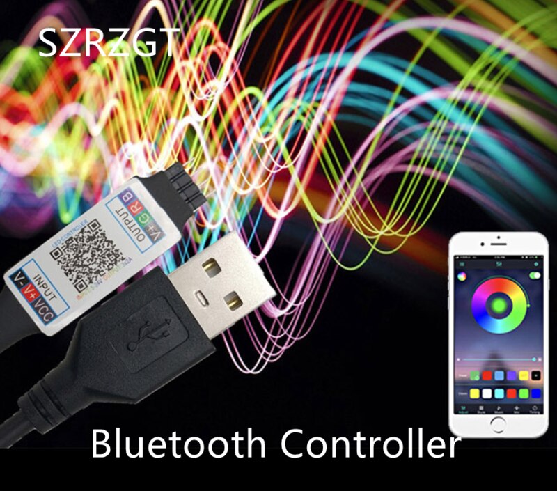 Mini RGB Bluetooth Controller USB 5V 12V 24V Music Bluetooth LED Controller Light Strip Controller For RGB LED Strip
