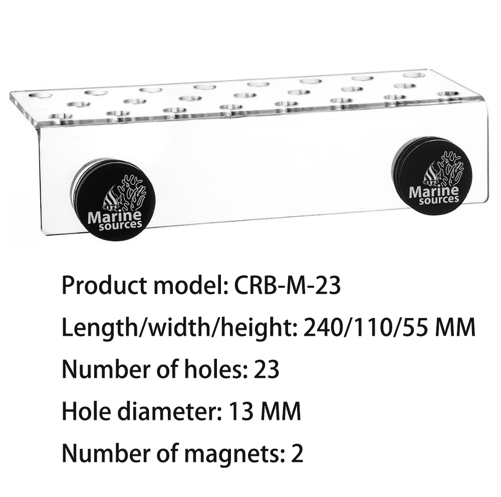 Marine Bronnen Aquarium Acryl Magnetische Coral Frag Rekken Plug Houder Beugel Voor 15Mm Glas Dikte Aquarium Benodigdheden: Magnetic CRB-M-23