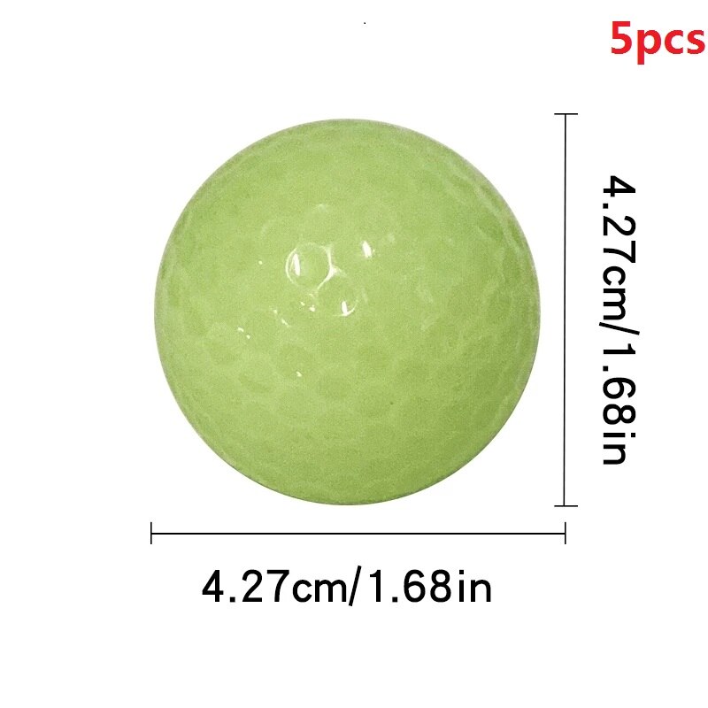 10Pcs Golf Ballen Voor Night Sport Glowing In The Dark Fluorescent Golfbal Heldere Lichtgevende Ballen Gekleurde-40: 5pcs Set