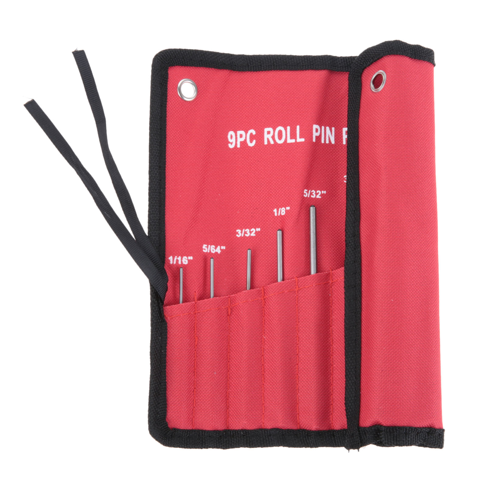 9pcs Roll Pin Punch kit Alloy Steel High Hardness Central Position Cylindrical Drill Locator Exhaust Hammer Switch Ejector Tool
