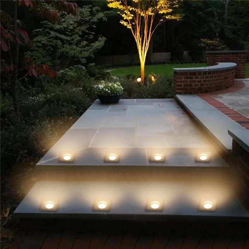 LED In-ground Light AC220V Buried Lights GU10 Waterproof IP67 Outdoor Recessed Spot Ground Lamp Underground Floor Lamps