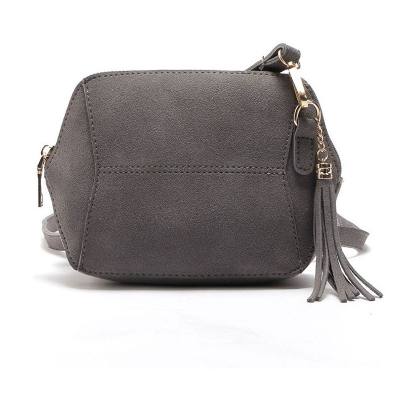 Dames schoudertas luxe mat pu leer snoepkleur stijlvolle schelp messenger crossbody kwast dames handtas