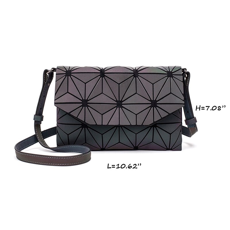 Mode Geometrische Lichtgevende Messenger Bags Casual Clutch Tas Voor Vrouwen Avondtasje Schoudertassen Handtassen Messenger Bags