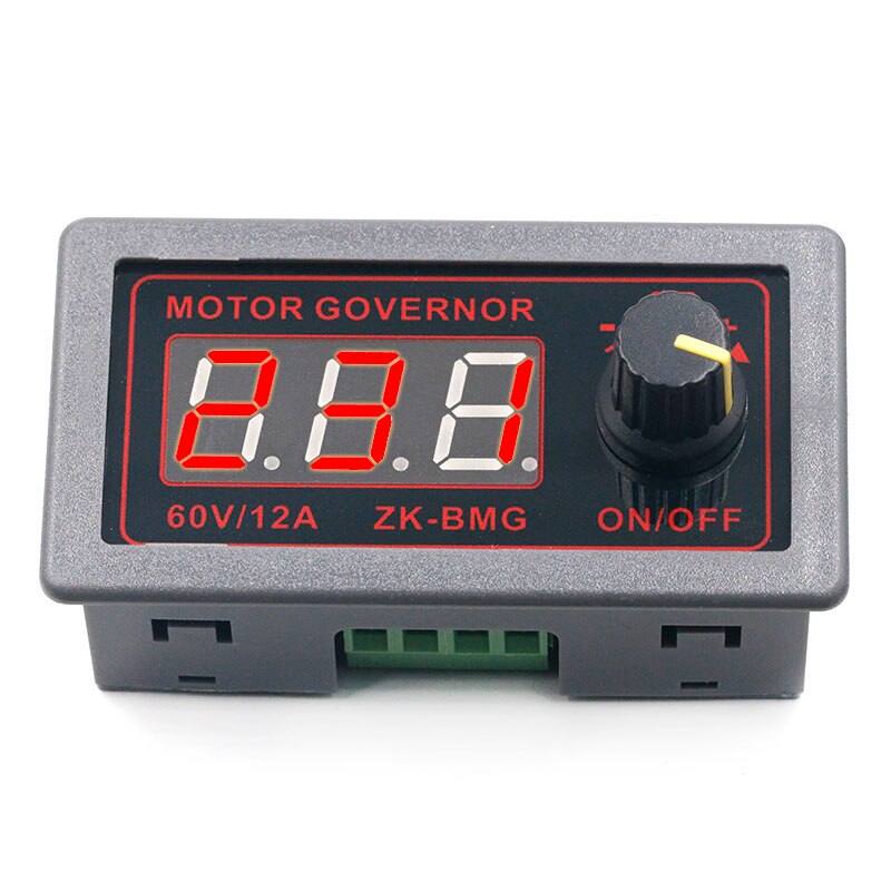 DC 9-60V 12v 24v 36V 48V 12A DC Motor Controller PWM Adjustable Speed Digital display encoder duty ratio frequency ZK-BMG