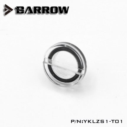 6PCS Barrow G1/4" Stop Plug Fitting - With Coin Slot For Water Cooling Transparent Black,Silver,White,Gold YKLZS1-T01 TZS1-A02