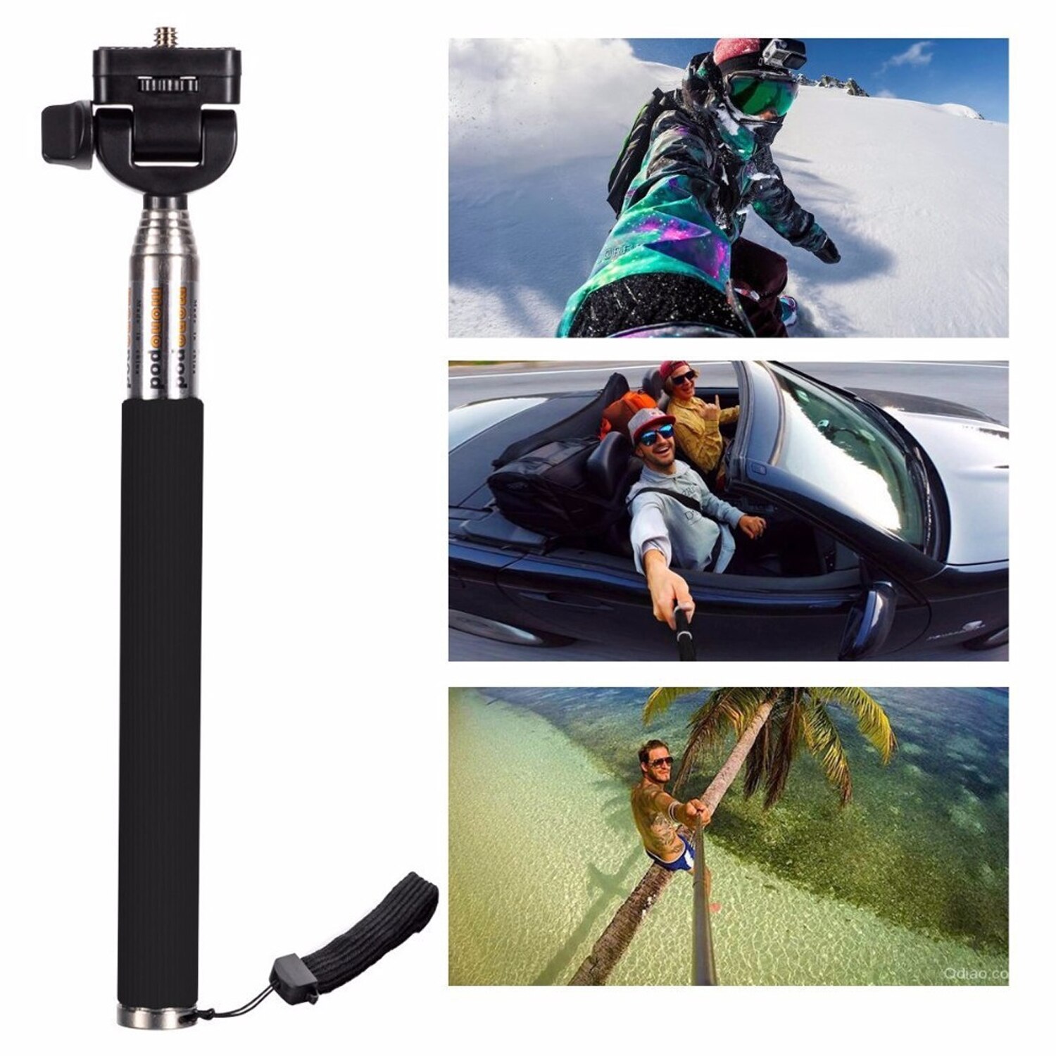 SUNNYLIFE Telefon 8X Zoomen Teleobjektiv Fisch Auge Weitwinkel Makro Objektiv Selfie Stock Bluetooth Fernbedienung Stativ