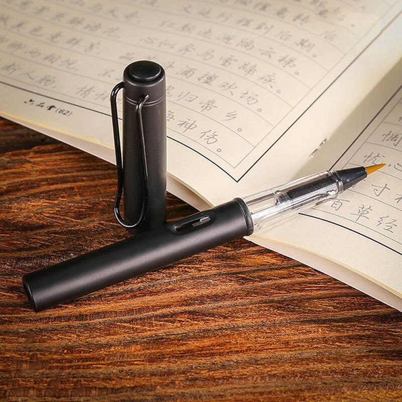 Fountains Style Water Soft Brush Pen Metal Refillable Ink Watercolor Pen For Painting Calligraphy Drawing Art Supplie Kids