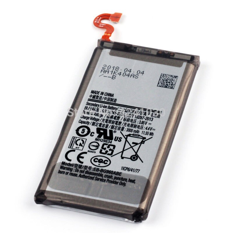 Bateria de substituição EB-BG960ABE para samsung galaxy s9 g960 3000mah
