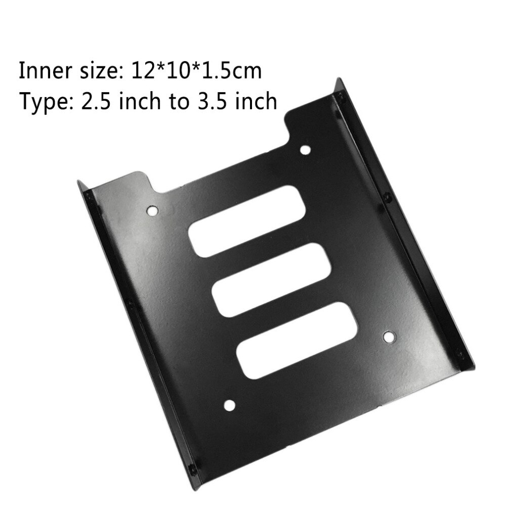 Newest 2.5 Inch To 3.5 Inch SSD HDD Metal Adapter Rack Hard Drive SSD Mounting Bracket Holder For PC Black