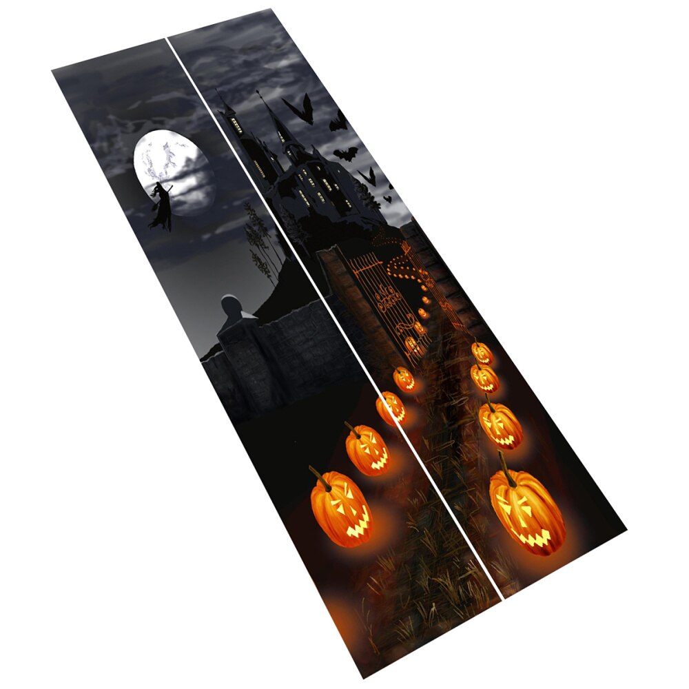 2 Stks/set Van Halloween Deur Sticker Deur Sticker Renovatie Pvc Deur Sticker Sticker Deur Decor Voor Dooor: Default Title