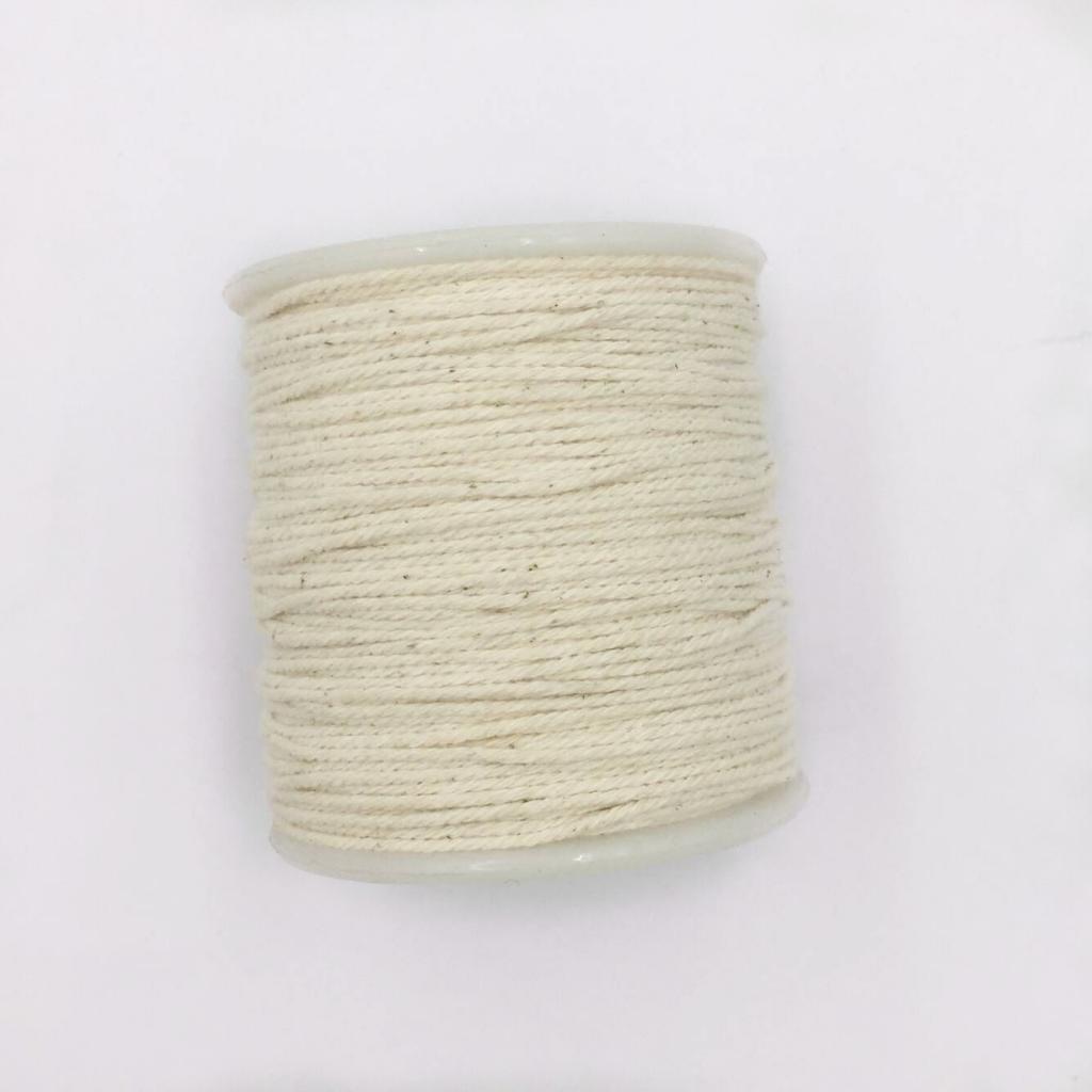 100 Meters 1mm Natural Cotton Twisted Cord Rope Craft Macrame Artisan String