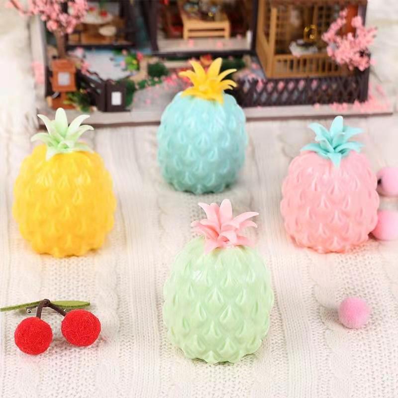 Anti Stress Fun Soft Pineapple Ball Stress Reliever ToyChildren Adult Fidget Squishy Antistress Creativity Sensory Toy