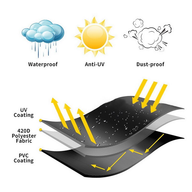 Dust proof and waterproof cover air heater cover Stand Up Patio Heater Cover Waterproof Heater Protector 1Pcs