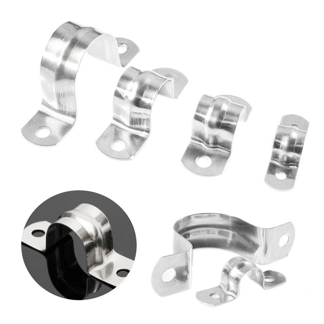 Stainless Steel clip Saddle Clamp Stainless Steel Saddle Pipe Saddle clip Pipe clip Plumbing Pipe clip Pipe Saddle Clip Brackets