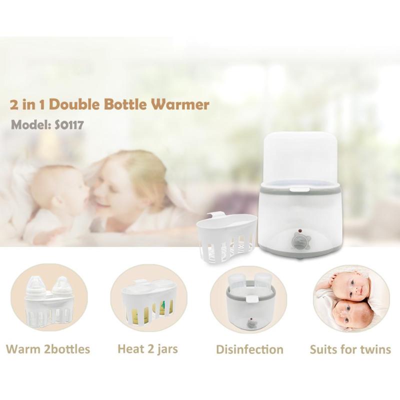 24 Hours Constant Temperature Baby Double Bottle Milk Warmer Sterilizer