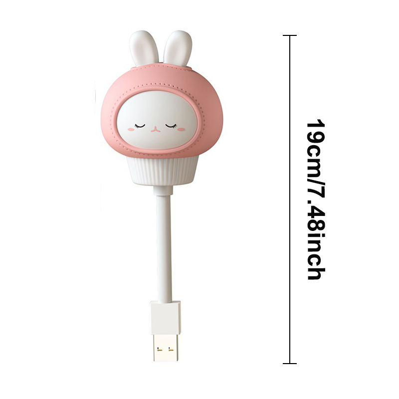 Mini usb led natlampe med fjernbetjening, dæmpbar sengelampe, bærbar lampe til børn, soveværelse, børneværelse: Gul / Blå