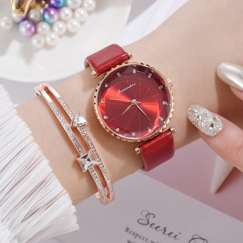 Luxury Women's Watches Leather Strap Ladies Women Watch Casual Leather Quartz Wristwatch Girl clock relogio feminino