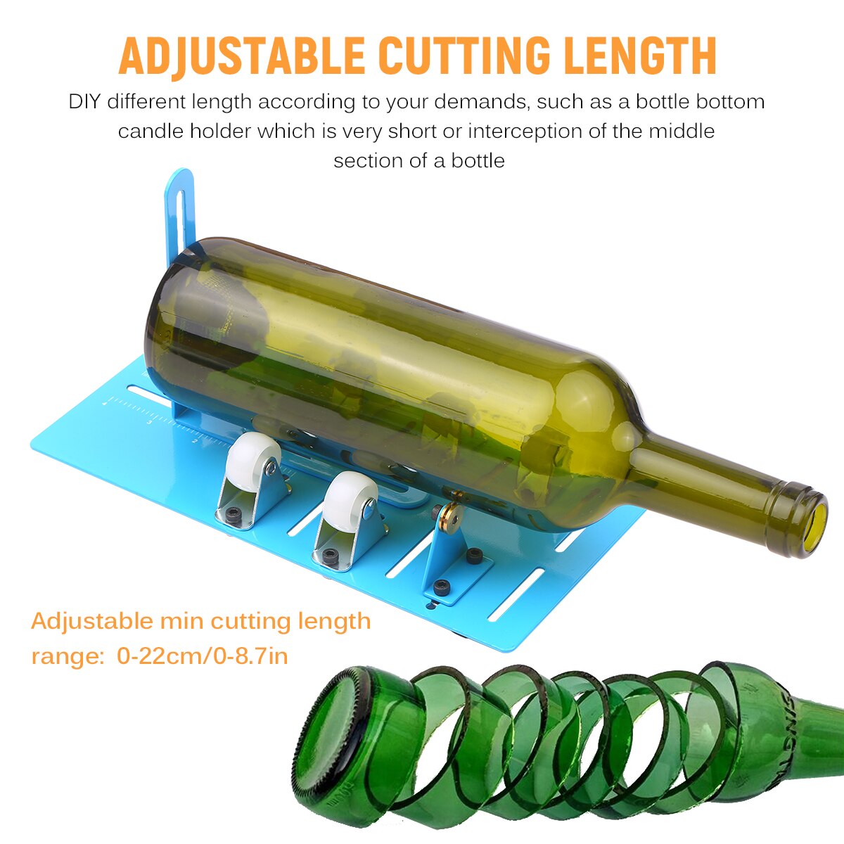 Glass Bottle Cutter DIY Machine For Cutting Wine Beer Whiskey Alcohol Champagne Craft Gloves Glasses Accessories Tool Kit