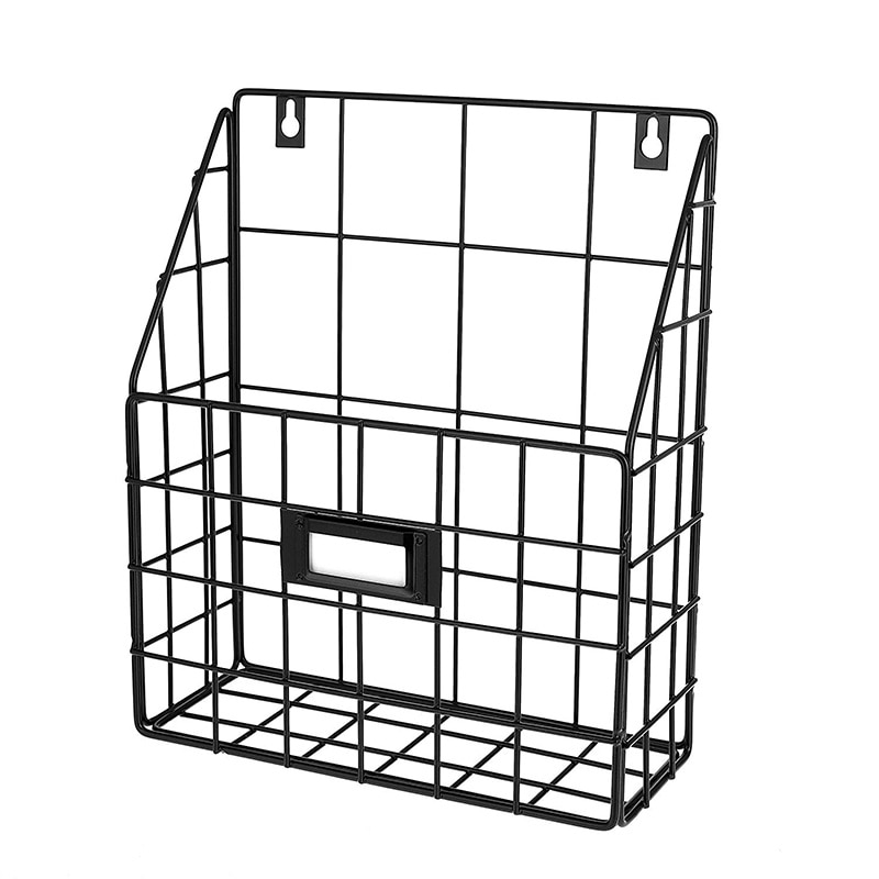 Draht Post Korb-Zauberstab Montiert Hängen Ordner/Dokument Veranstalter-Wirtschafts & Einfach zu Installieren Tablett für Hause büro & Mehr (1 Sl