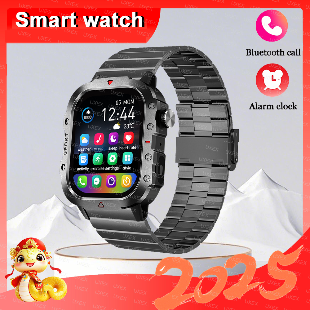 Nowy prezent niespodzianka latarka Smartwatch baron 2.01 "HD bezprzewodowy lokalizator zdrowia niestandardowe zdjęcie zegarki z trajektorią ruchu 2025: Bordowy