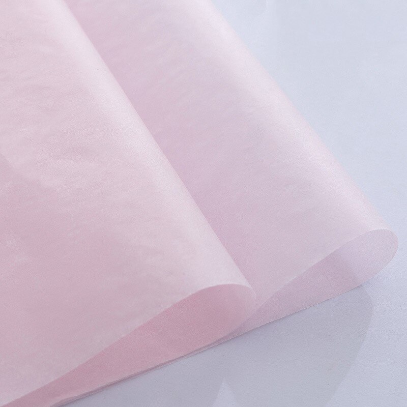 40pcs 50x70cm DIY Tissue Paper Wrapping Paper Decorative Flower Bouquet Craft Paper Clothing Packing Packaging: Light pink