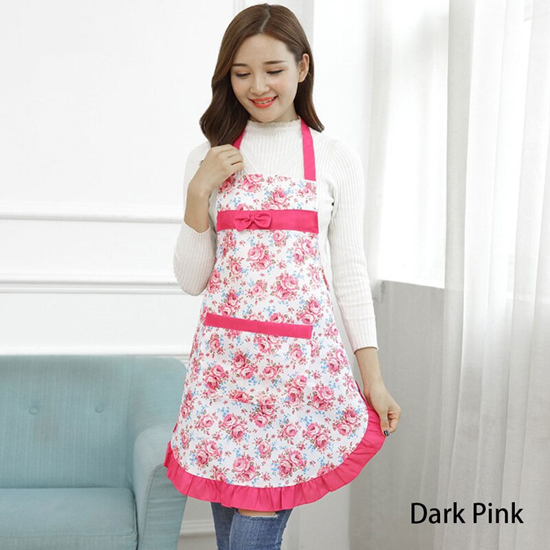 Apron Home Kitchen Cooking Baking Cotton Brief Chef Waterproof Oil Zebra Aprons For Woman Lace Pocket Adult Bib: DP