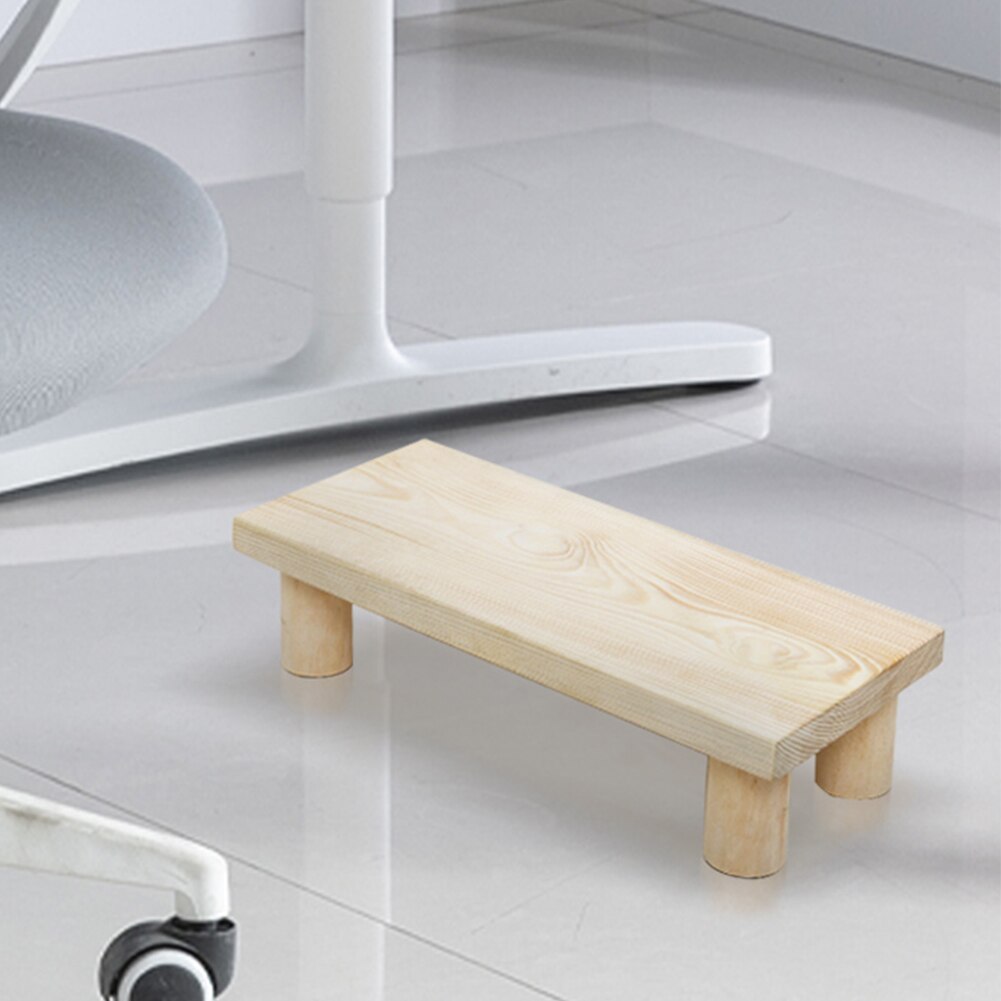 Retro rectangular wooden small stool Stepladder indoor and outdoor side bed furniture for the elderly living room