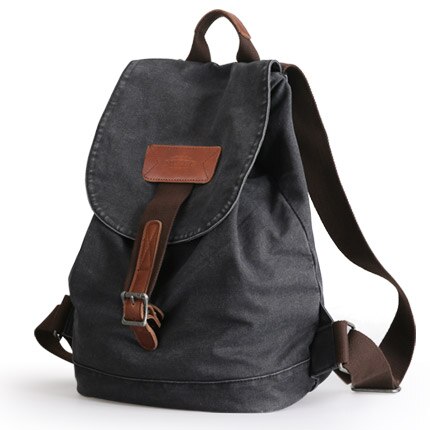 Muzee Retro Mannen Rugzak Canvas Mannen Reizen Rugzak Leisure Student Rugzak Mannen en Vrouwen 15.6 inch Laptop Rugzak