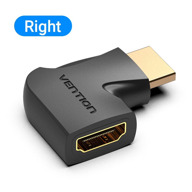 Ventie Hdmi Adapter 270 90 Graden Haakse Hdmi Male Naar Hdmi Female Converter Voor PS4 Hdtv Hdmi Kabel 4K Hdmi 2.0 Extender: AIQB0