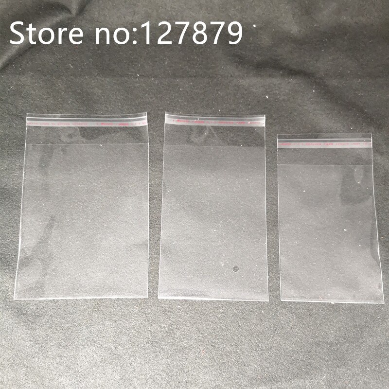 6 größen Klar Self-adhesive Cello Cellophan Bag Selbst Dicht Kunststoff Taschen Süßigkeiten Verpackung Wiederverschließbaren Cookie Verpackung Bag Pouch