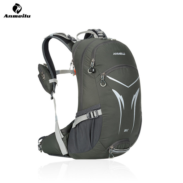 20L Men's Women MTB Bicycle Backpack City Waterproof Ventilate Cycling Climbing Outdoor Sports Running Backpack: gray